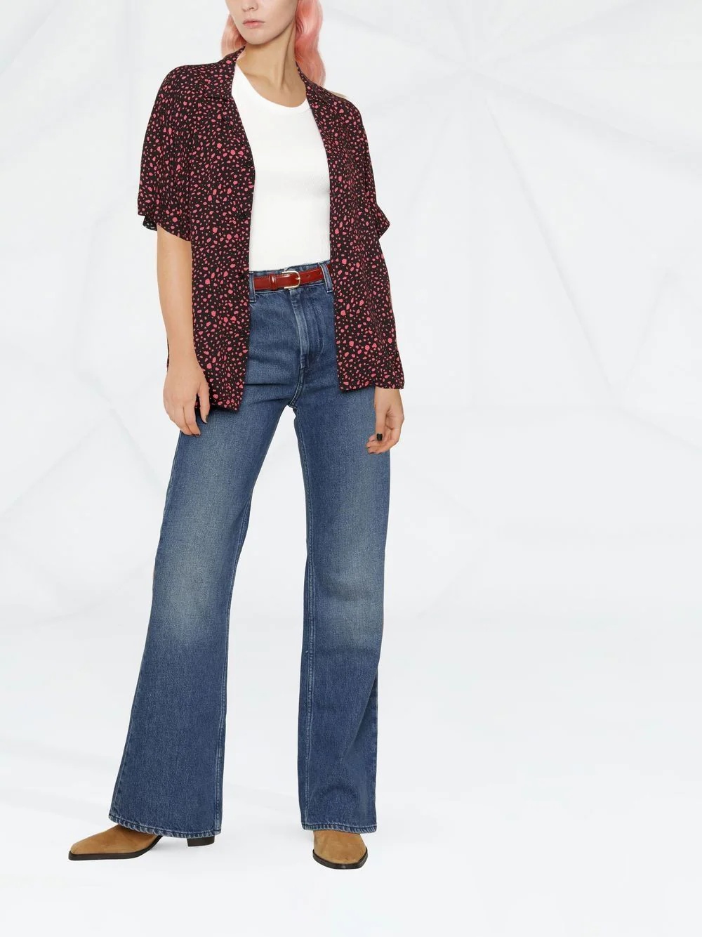 high-rise flared jeans - 2