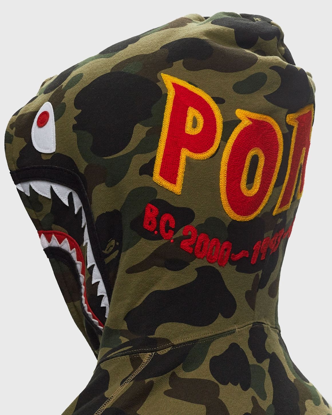 1ST CAMO 2ND SHARK FULL ZIP HOODIE - 4
