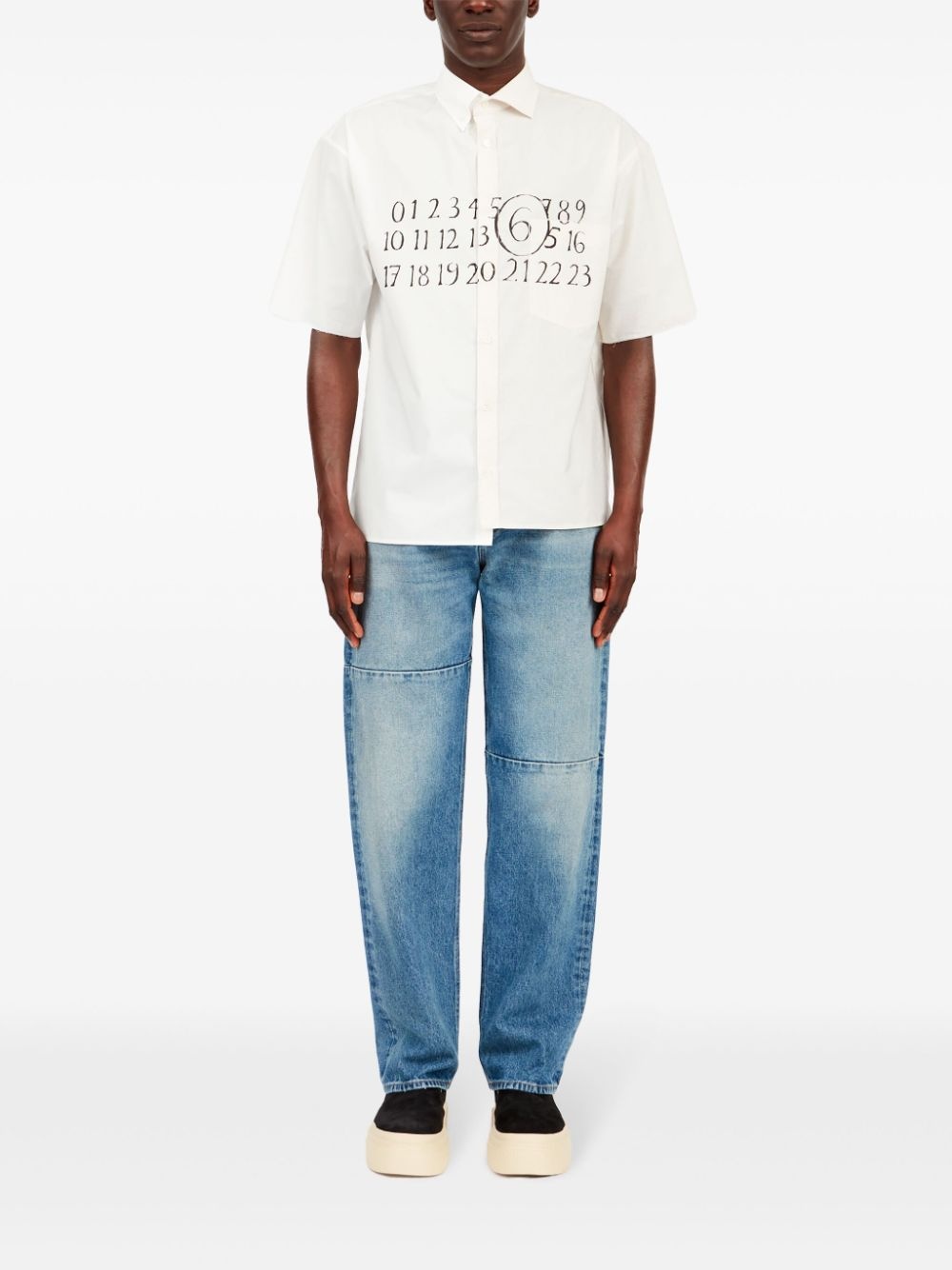 asymmetric cotton shirt - 2