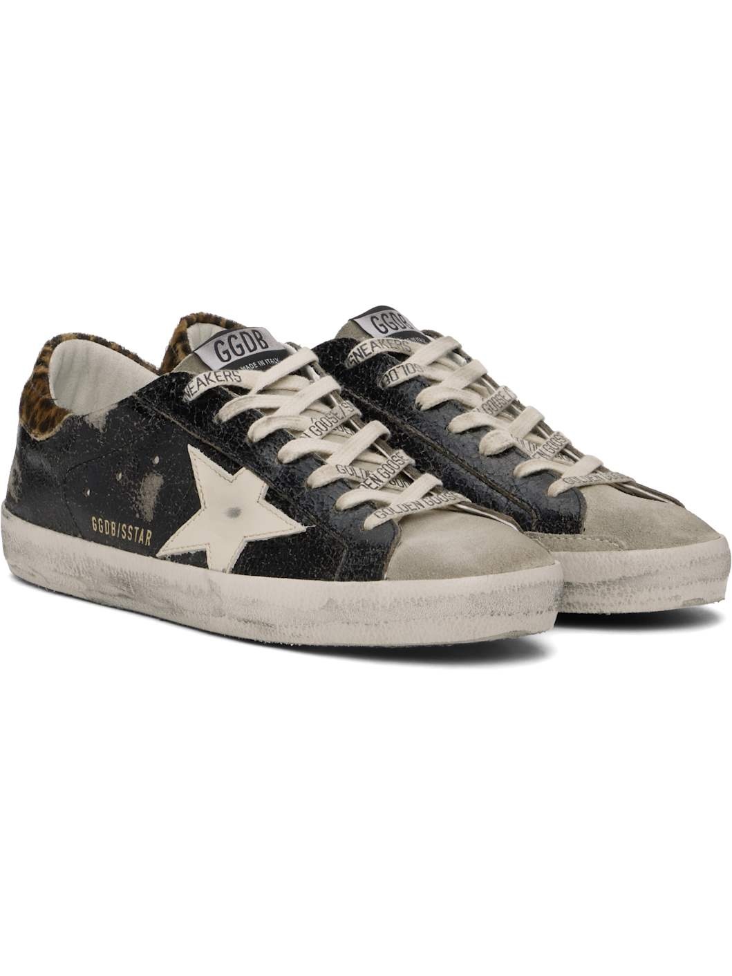 Black Super-Star Classic Sneakers - 4