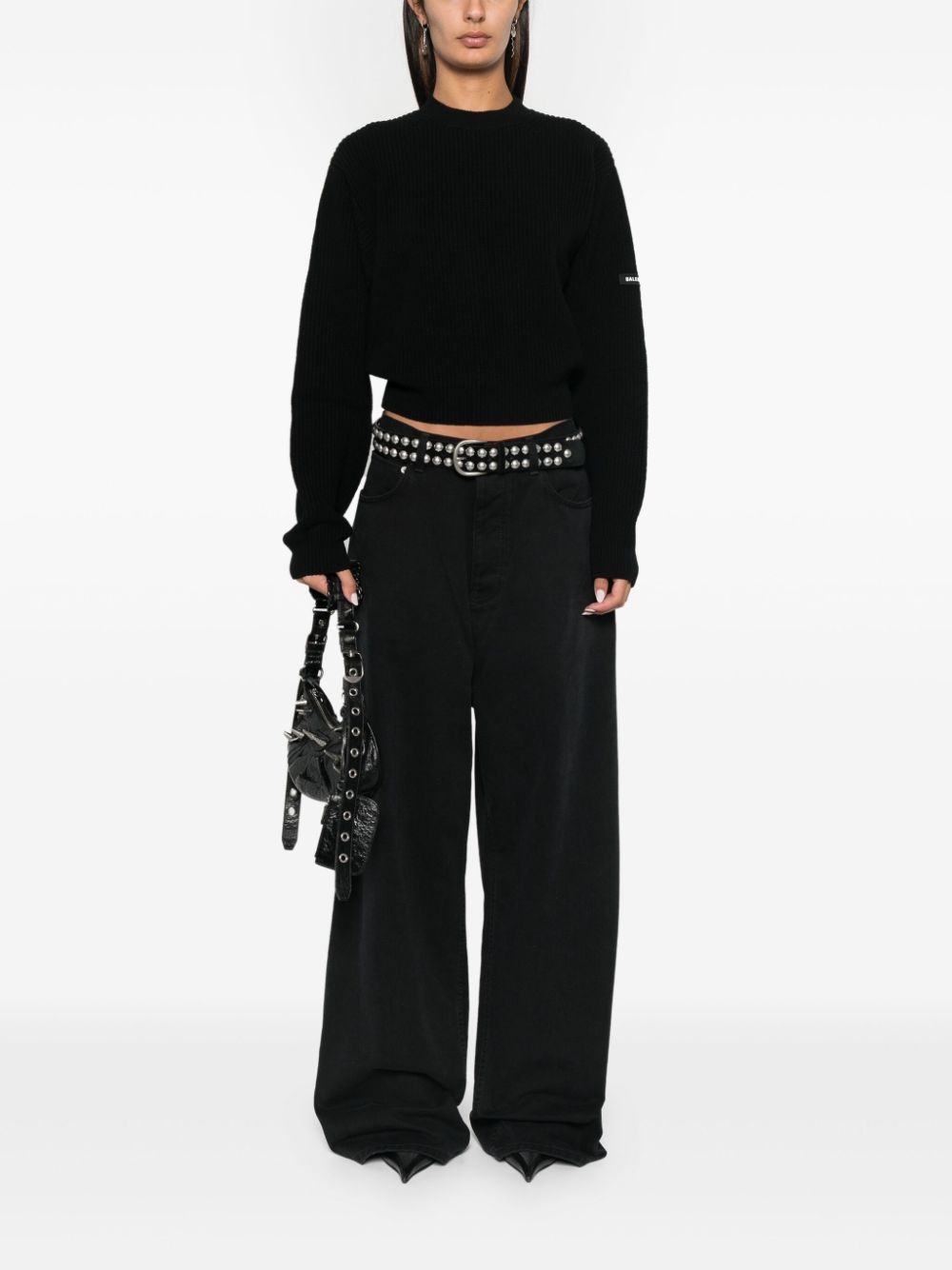 logo-patch sweater - 2