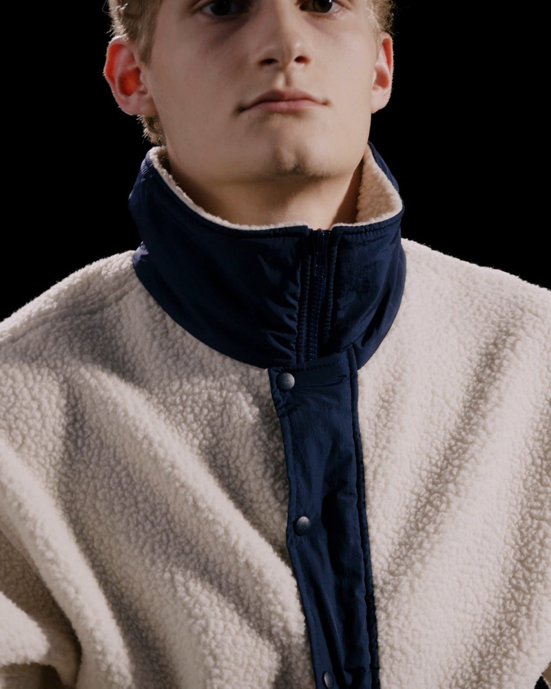 SYSTEM HALF ZIP FLEECE BONE 5
