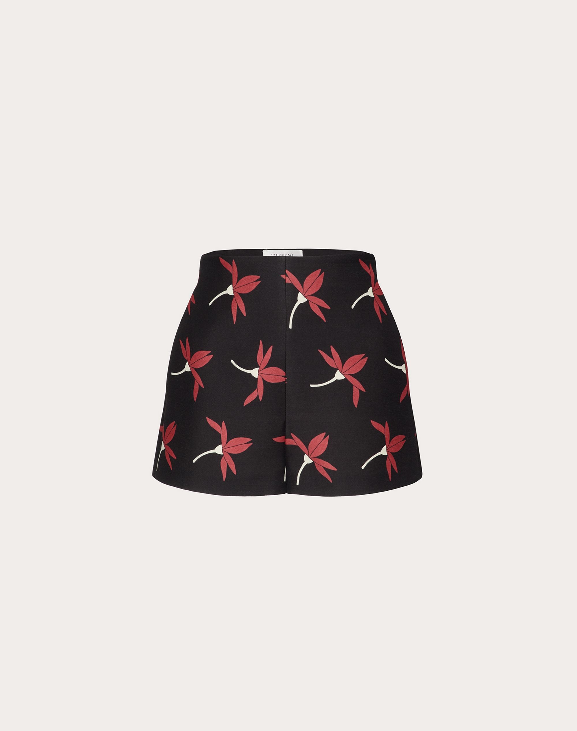 SHORTS IN PRINTED CREPE COUTURE - 1