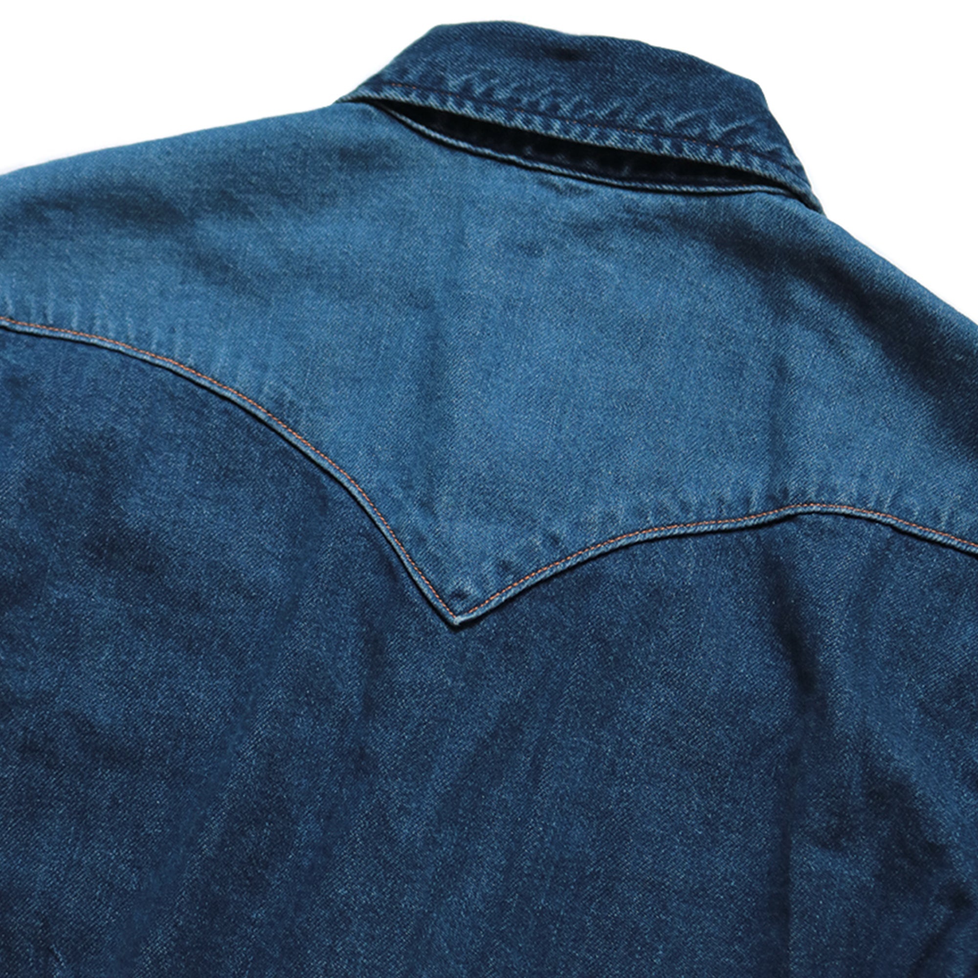 8oz DENIM LACE-UP WESTERN SHIRT LADIES - INDIGO - 8