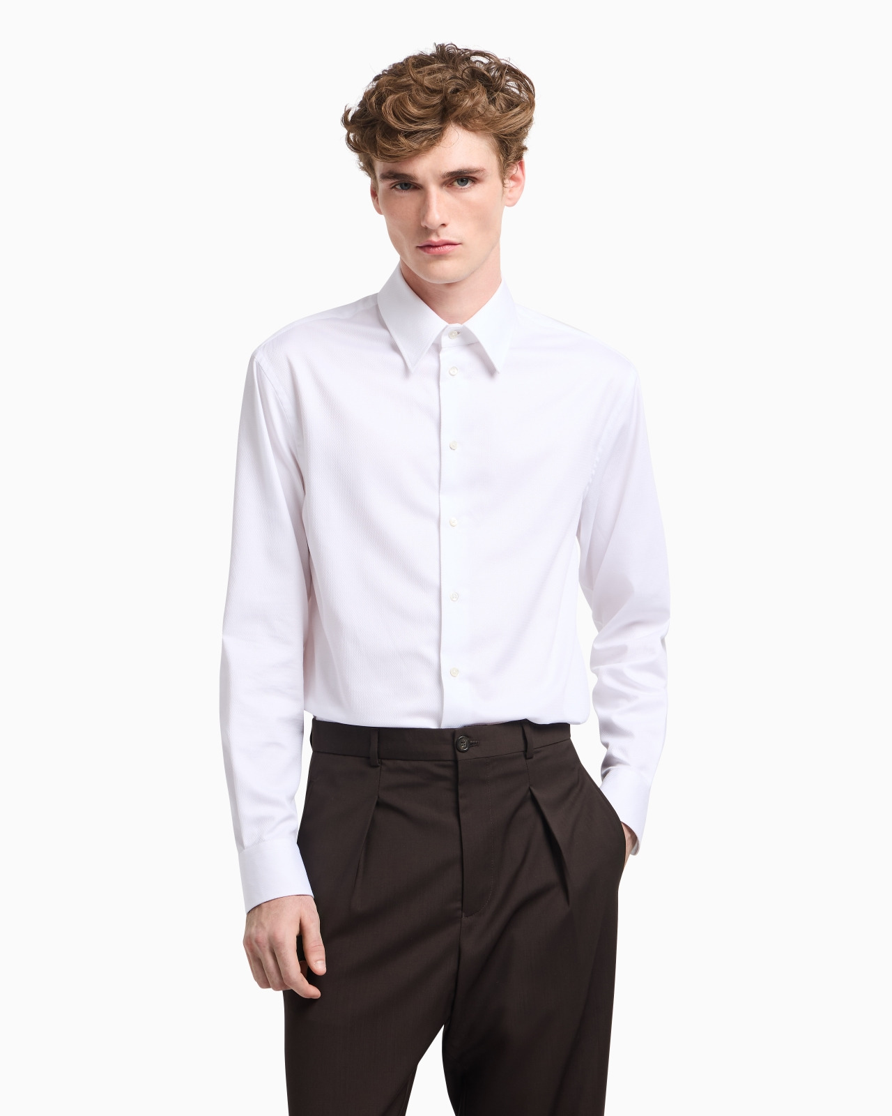 COTTON ARMURE SHIRT - 4