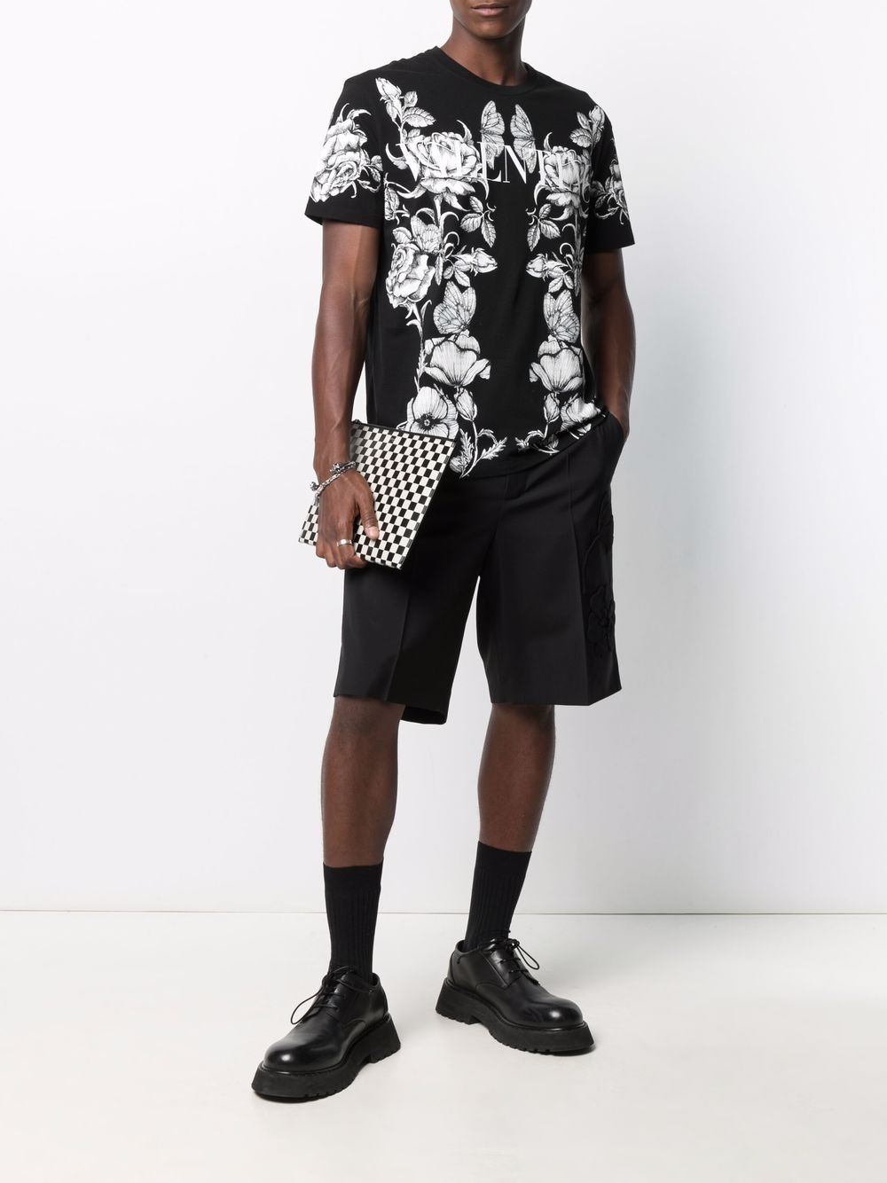 Dark Blooming-print short-sleeve T-shirt - 2