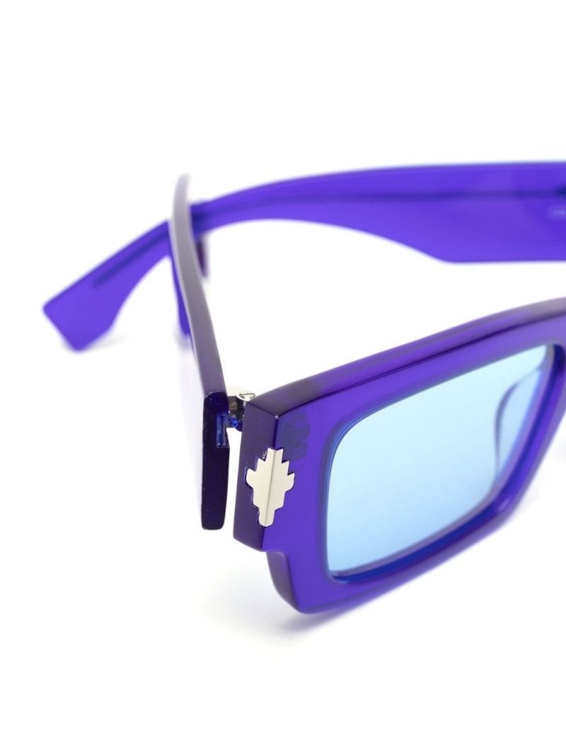 square-frame transparent sunglasses - 3