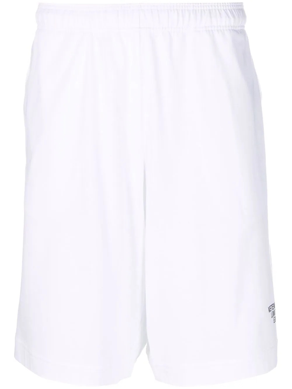 logo-print track shorts - 1