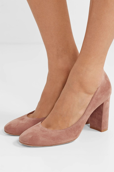 Gianvito Rossi Piper 85 suede pumps outlook