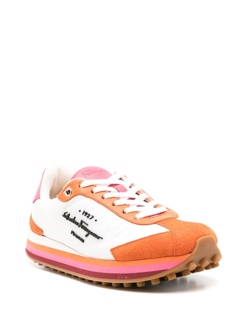 FERRAGAMO Cuir low-top sneakers outlook