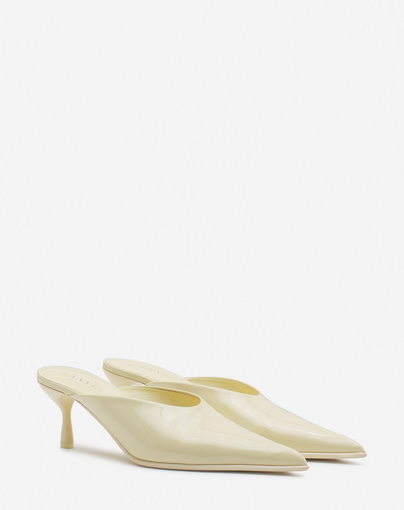 Lanvin PATENT LEATHER HEELED MULES outlook