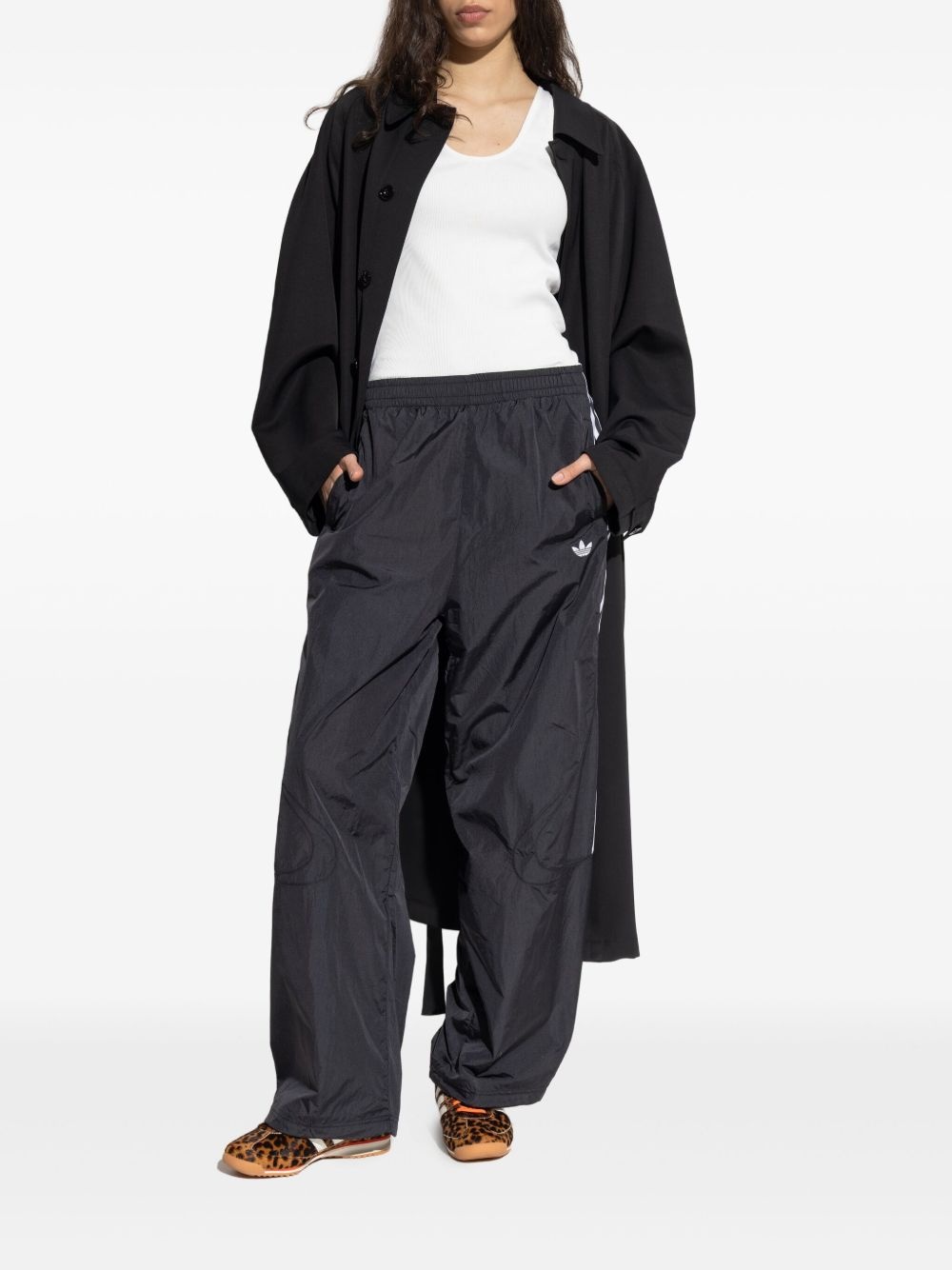 logo-embroidered trousers - 2