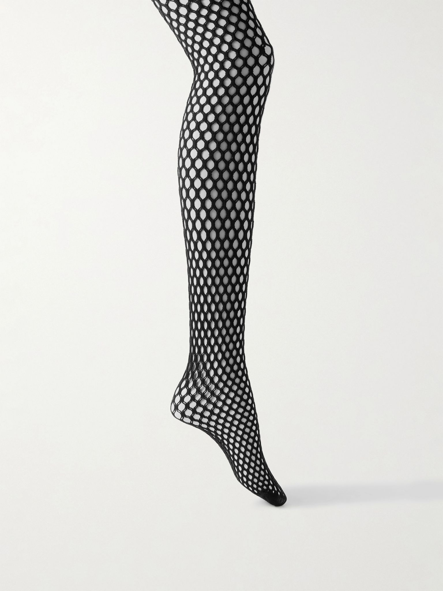 + RHW wool-blend fishnet tights Black - 1