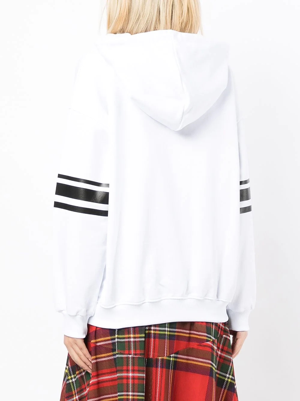 smiley face print hoodie - 4