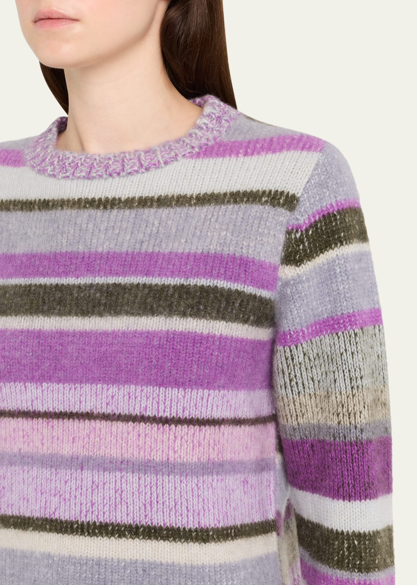 Stripe Cashmere Sweater - 5
