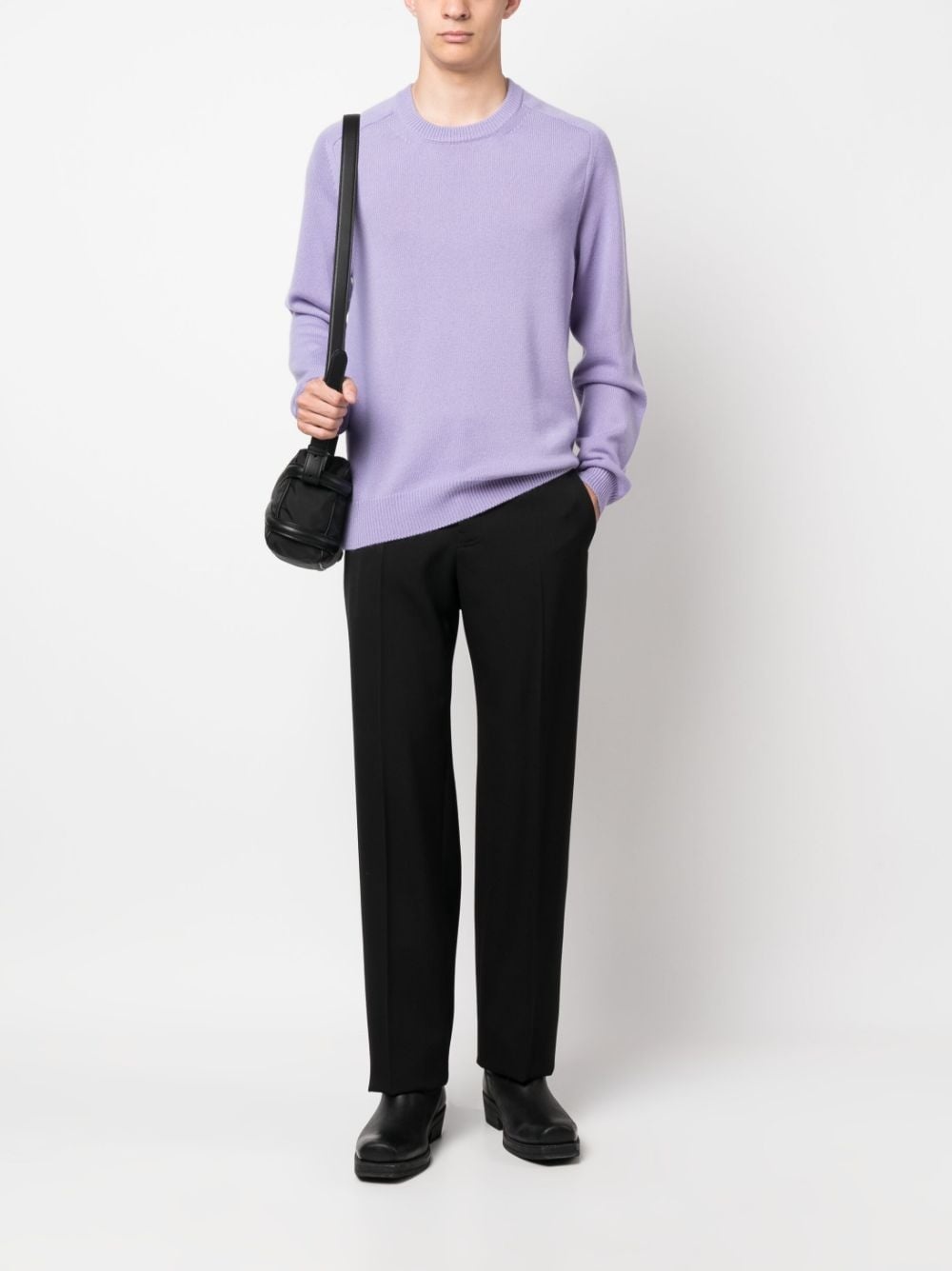 crew-neck cashmere jumper - 2