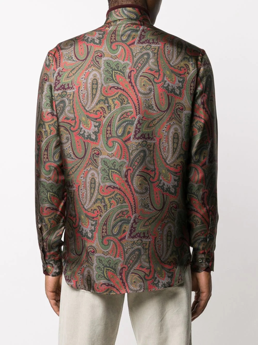 paisley print shirt - 4