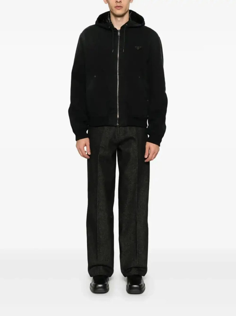 Prada denim hooded jacket outlook