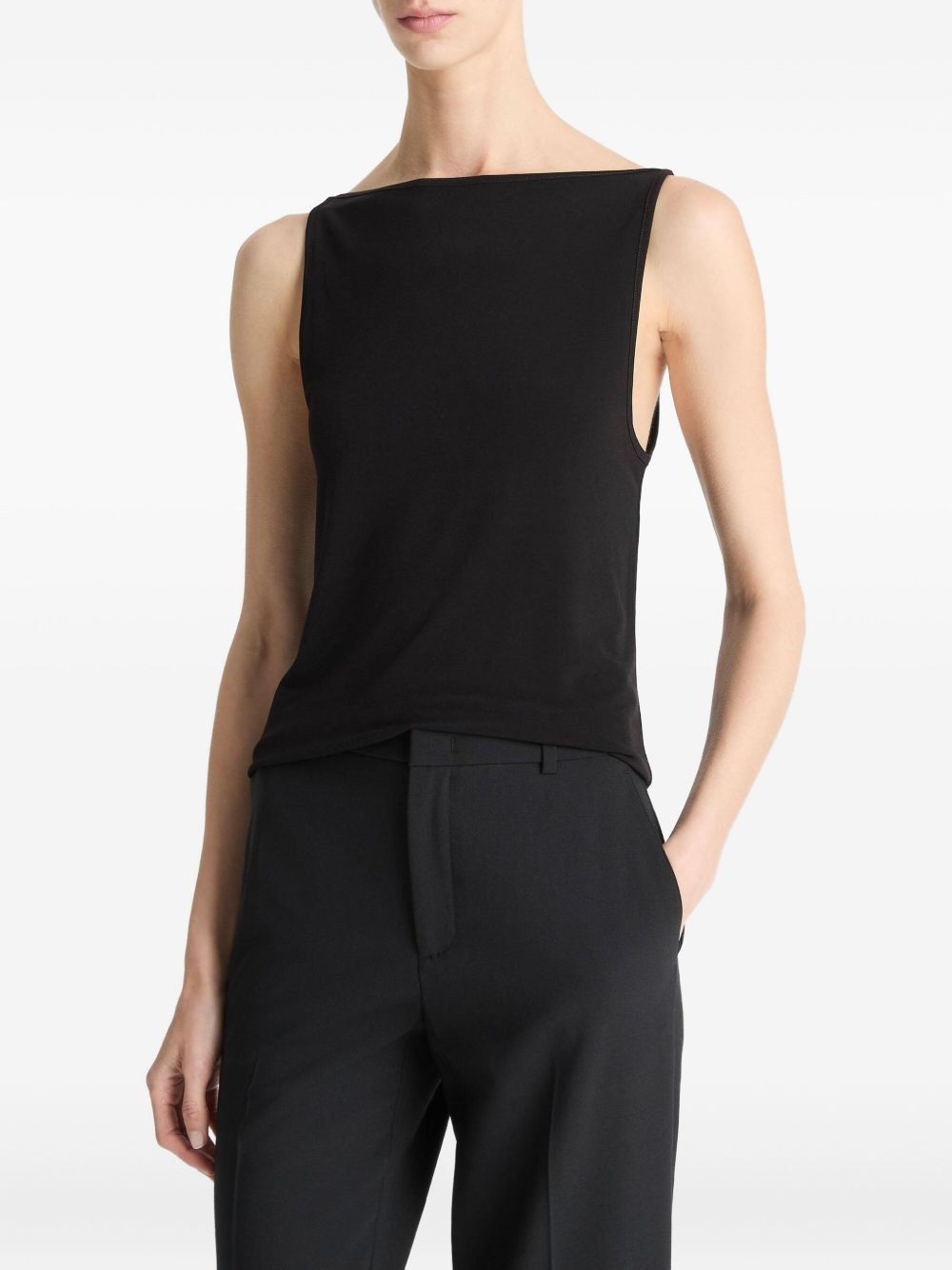 boat-neck tank top - 3