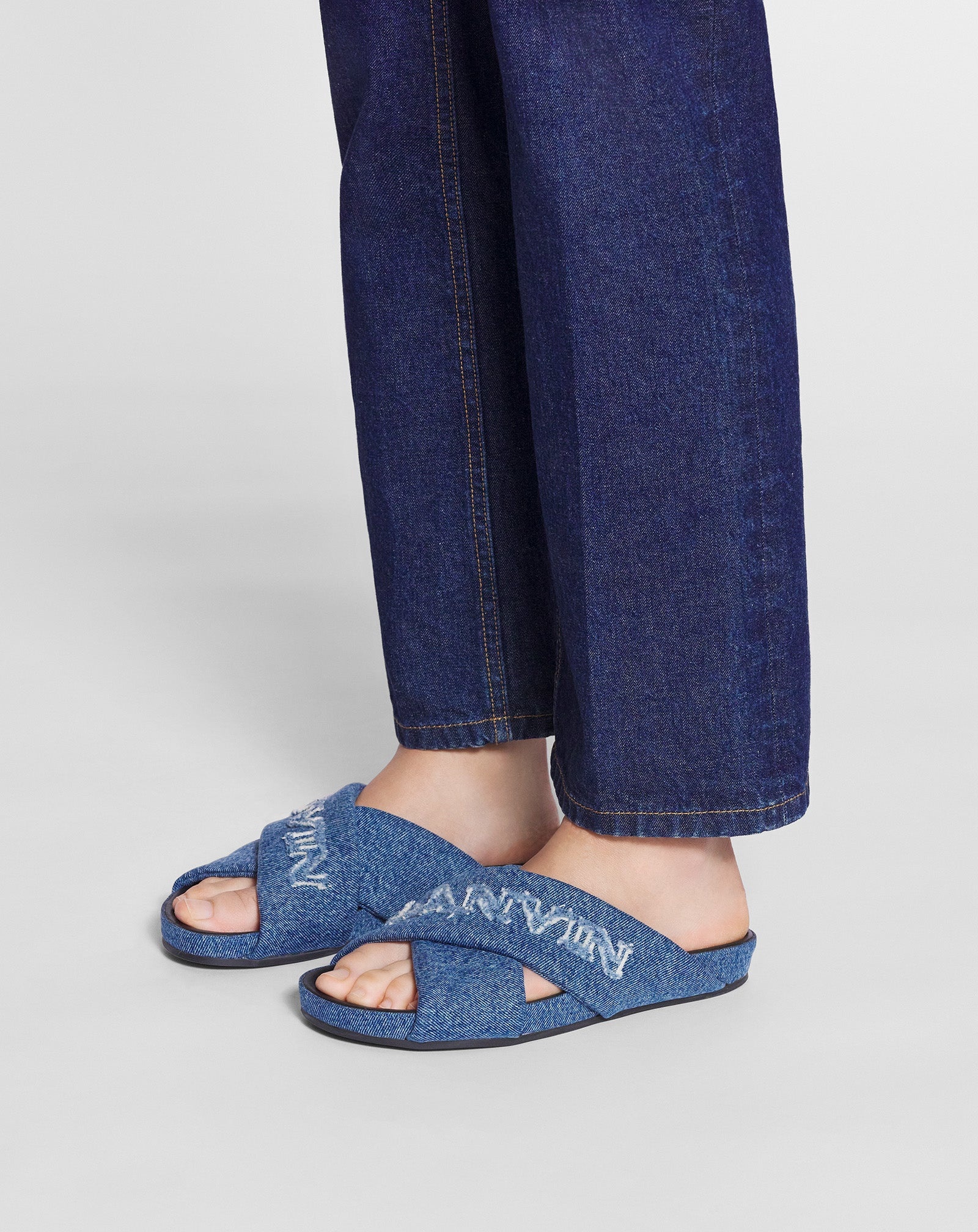 LANVIN TINKLE SANDALS IN DENIM - 6