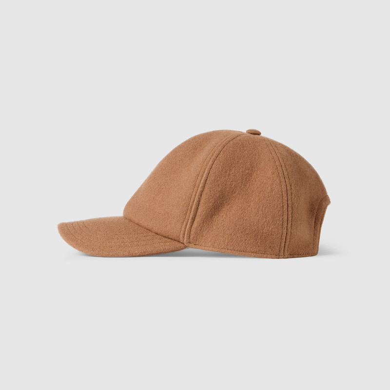 GUCCI Wool baseball hat with embroidery outlook