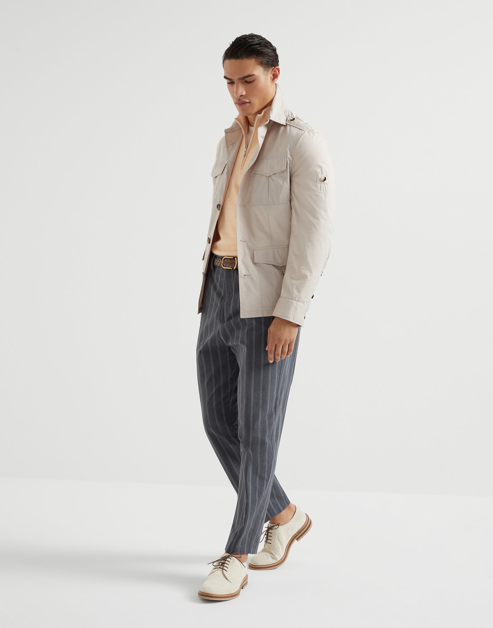 Cashmere turtleneck sweater with half zip - 5