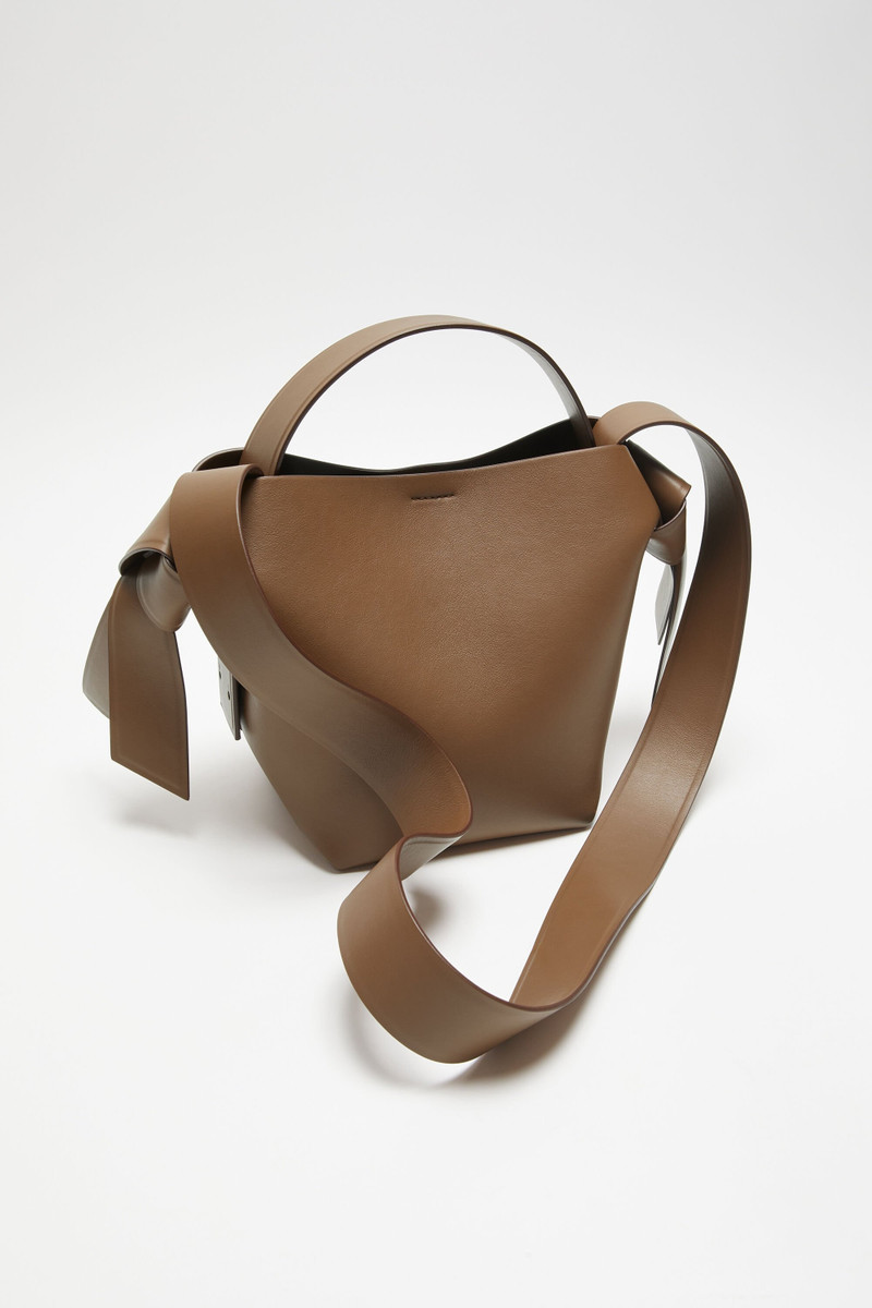 Acne Studios Musubi mini shoulder bag - Camel brown outlook