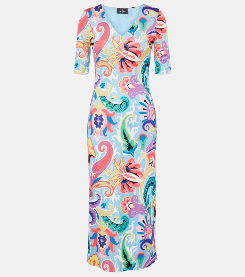 Paisley midi dress - 1