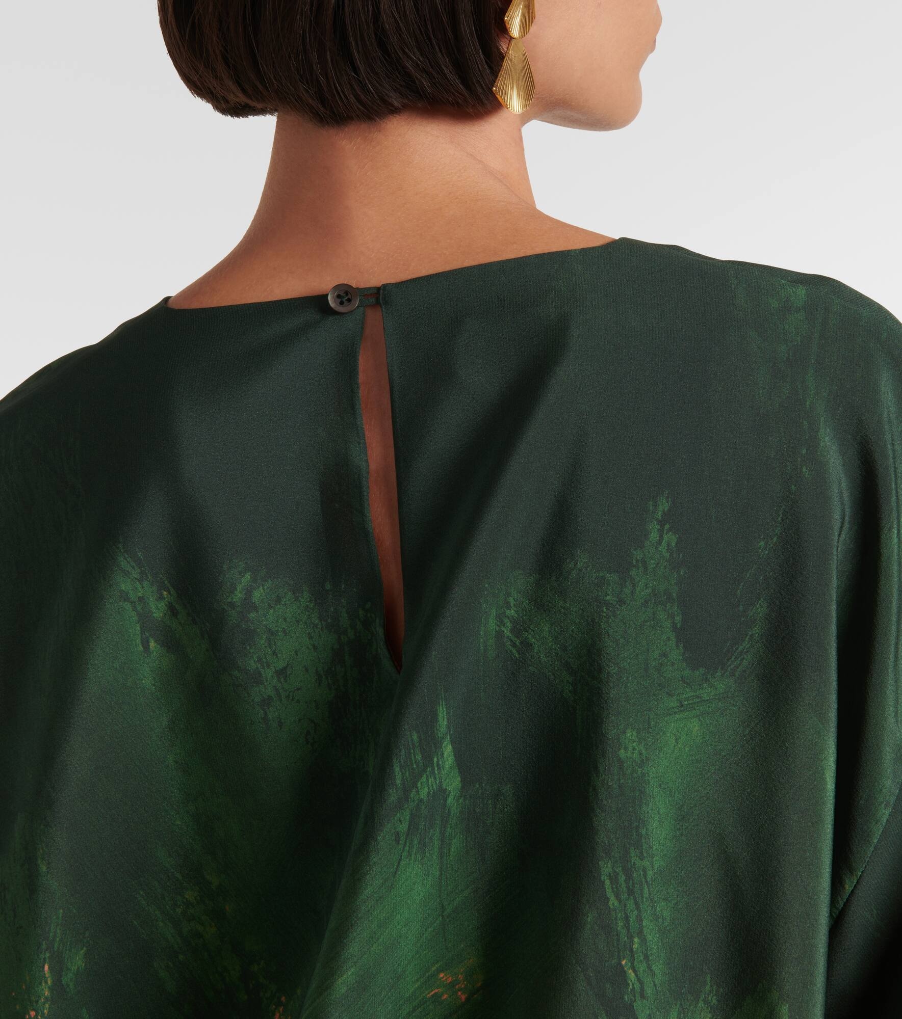 Ombré silk-blend top - 6