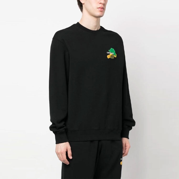Off-White SS23 Brush Arrow Crew Neck Sweatshirt OMBA057S23FLE0011084 - 3