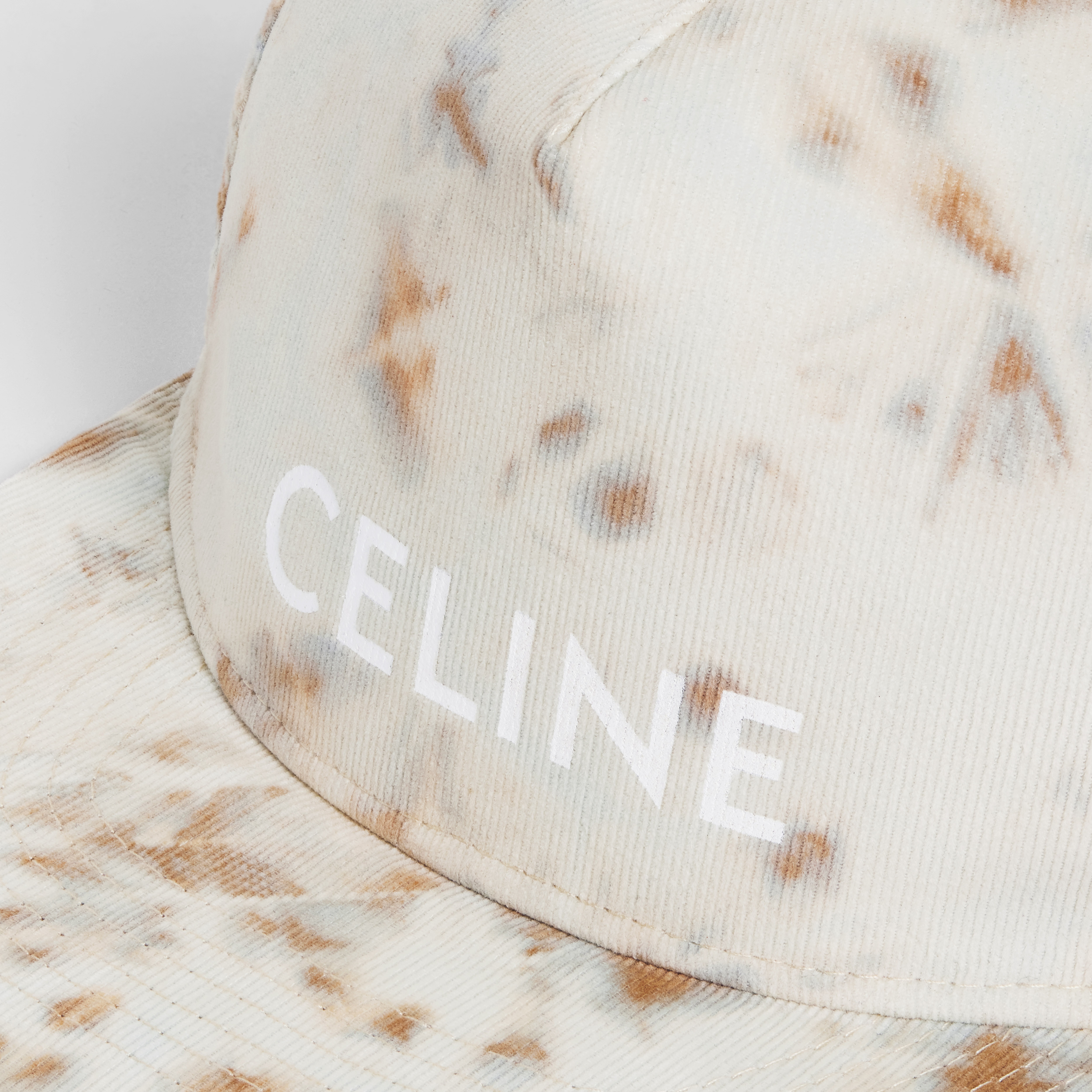 TIE-DYE CELINE SNAPBACK CAP IN VELVET - 5