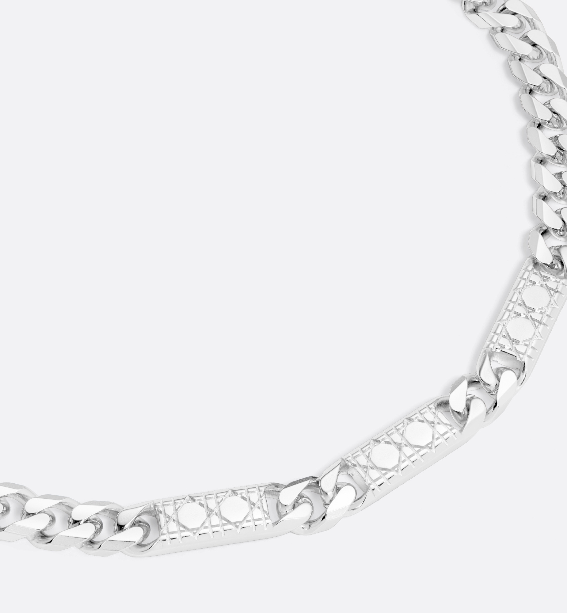 Cannage Chain Link Necklace - 4