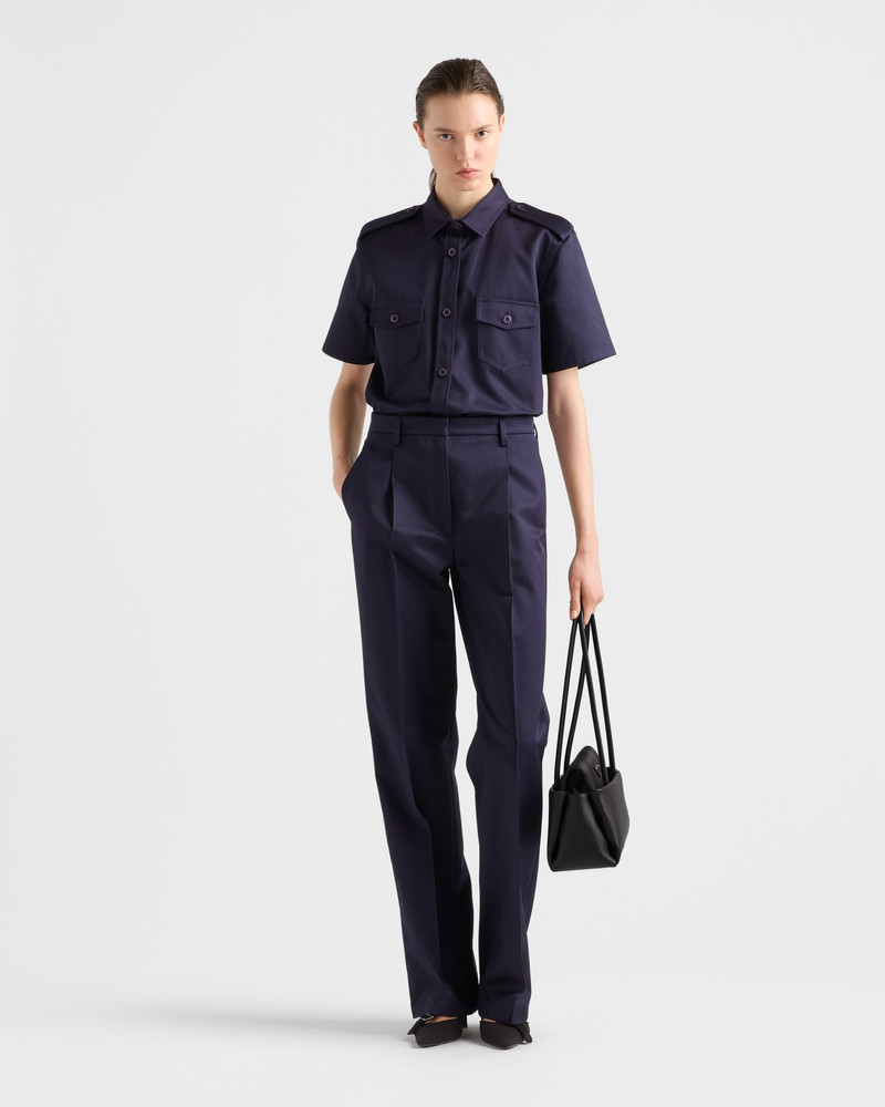 Prada Short-sleeved chino shirt outlook