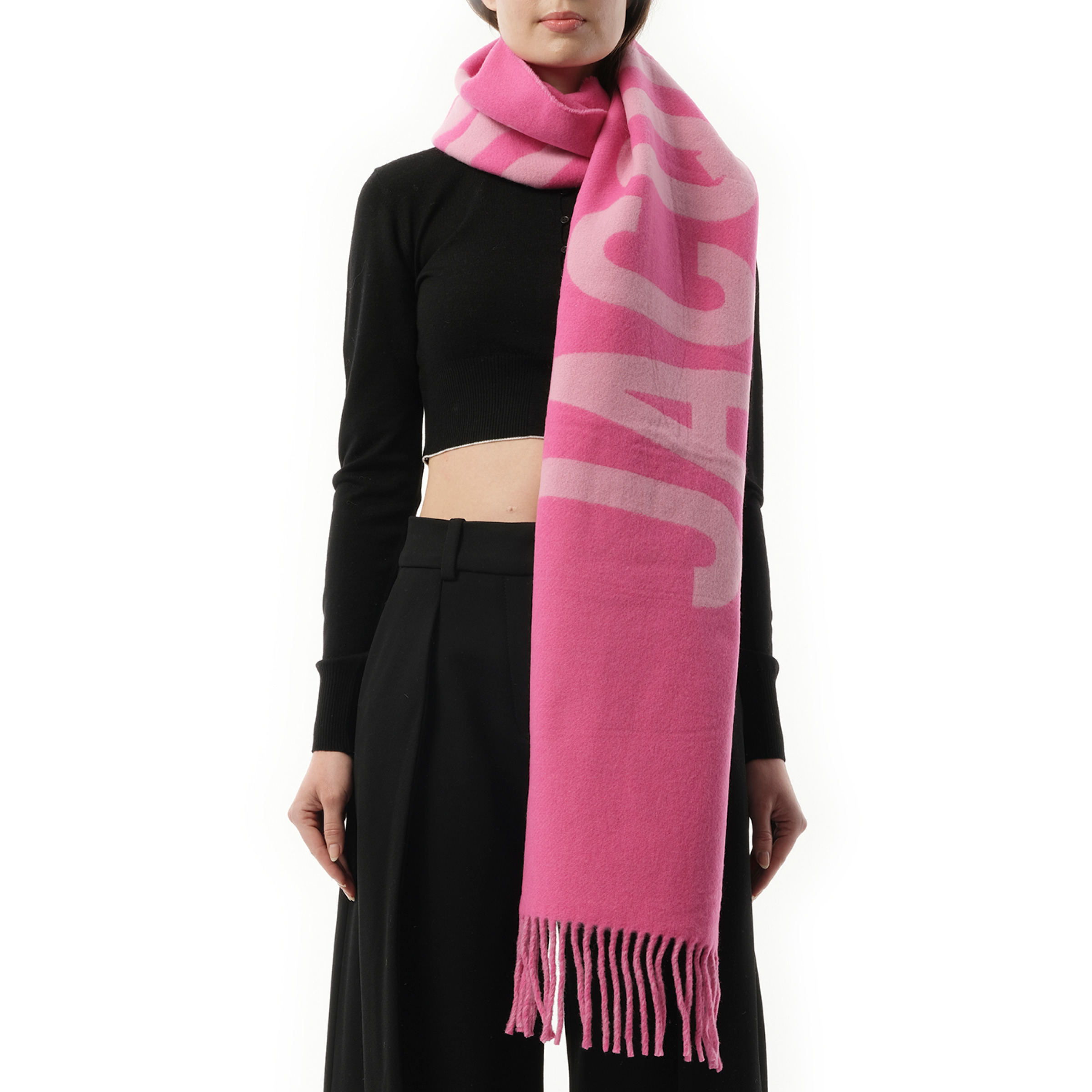 L'echarpe Jacquemus Scarf in Pink/Multicolour - 1