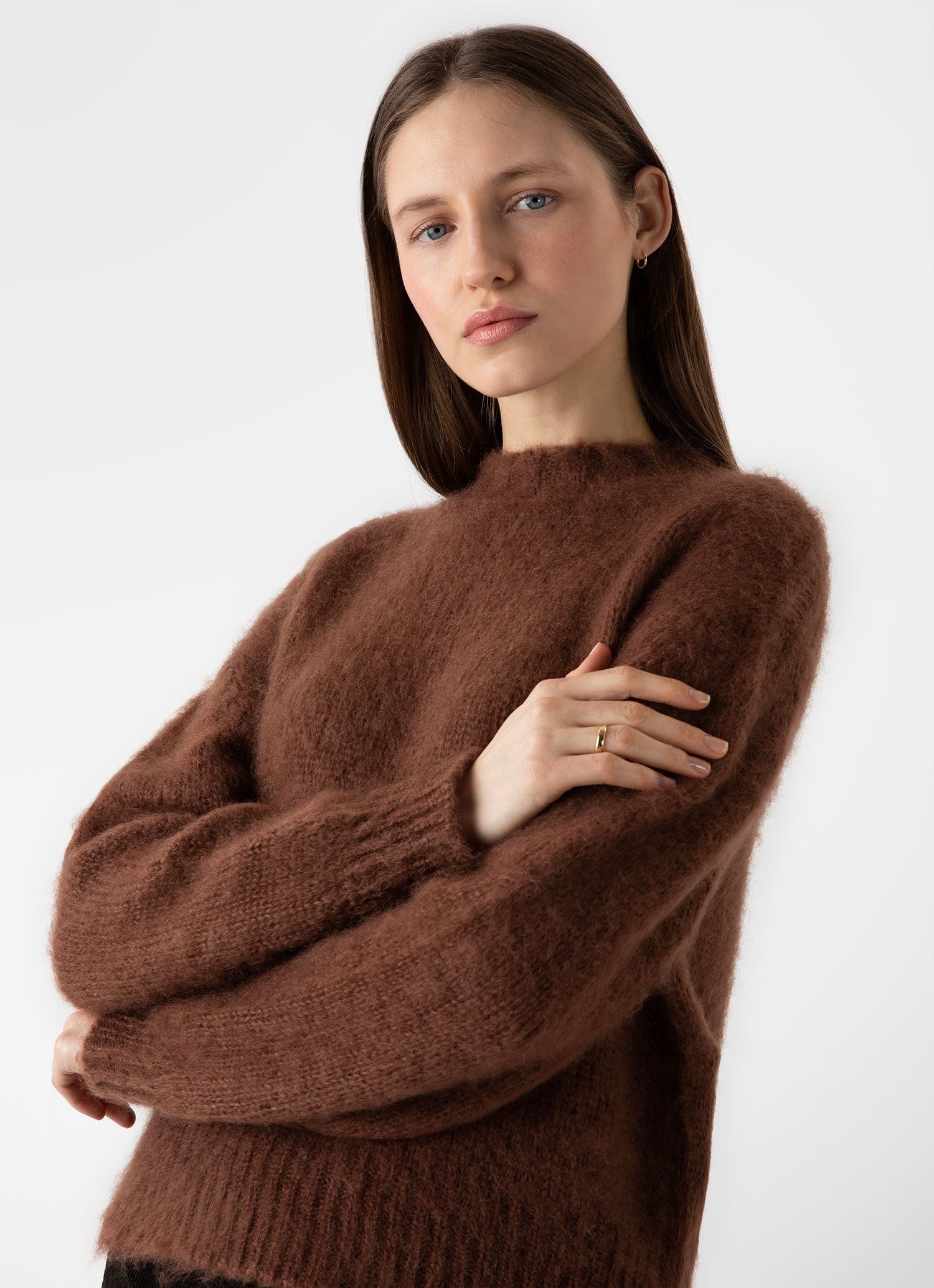 Mohair Silk Crew Neck Jumper - 3