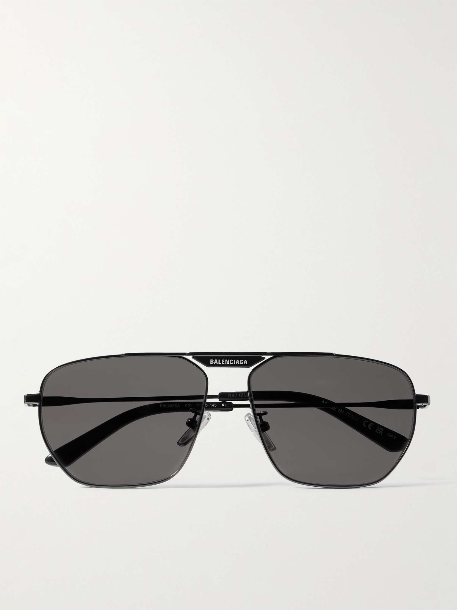 サングラス BALENCIAGA BLACK L TAG 2.0 NAVIGATOR SUNGLASSES Tag 2.0 Navigator Sunglasses in Black | Balenciaga US