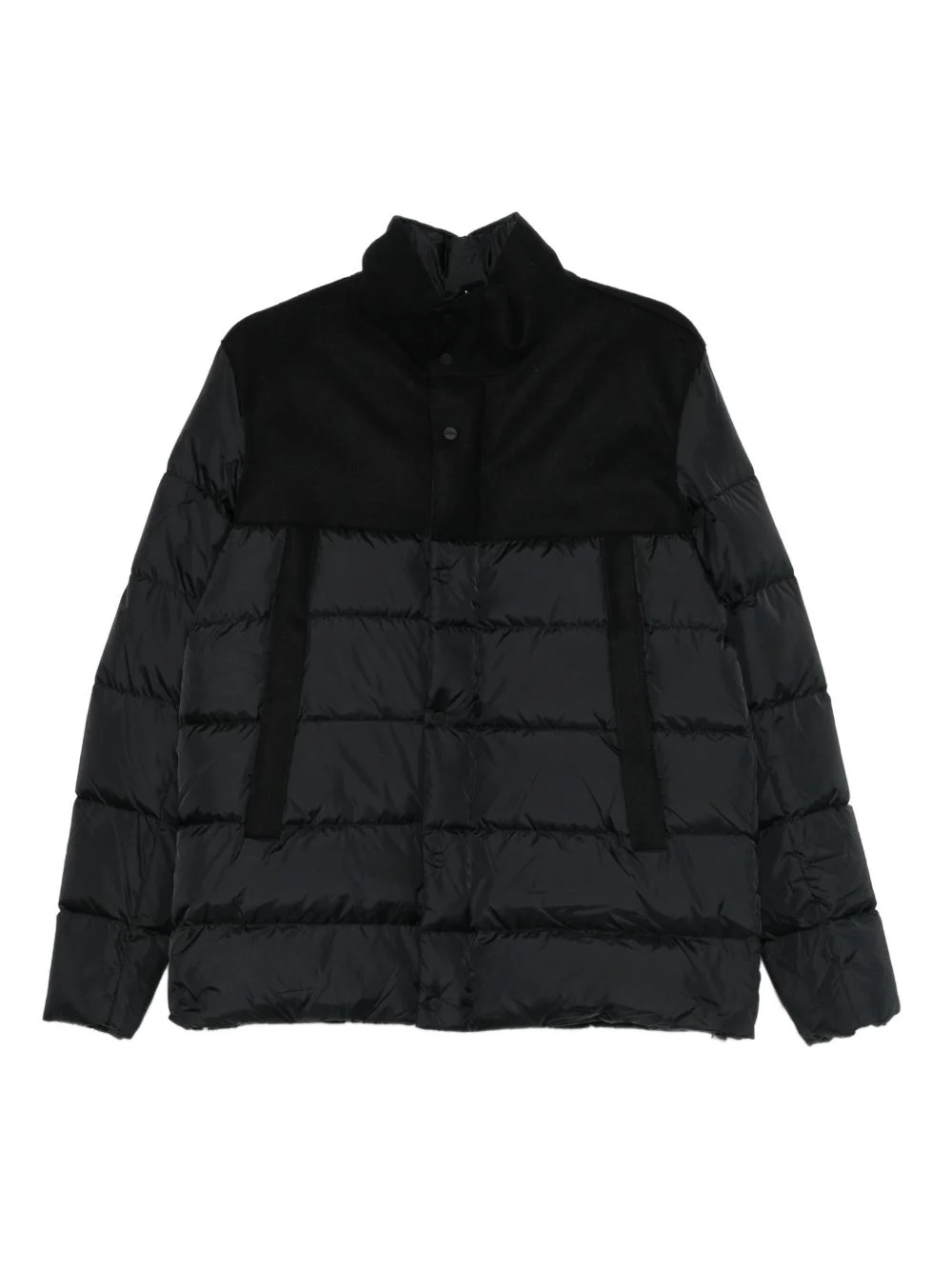 panelled padded coat - 1
