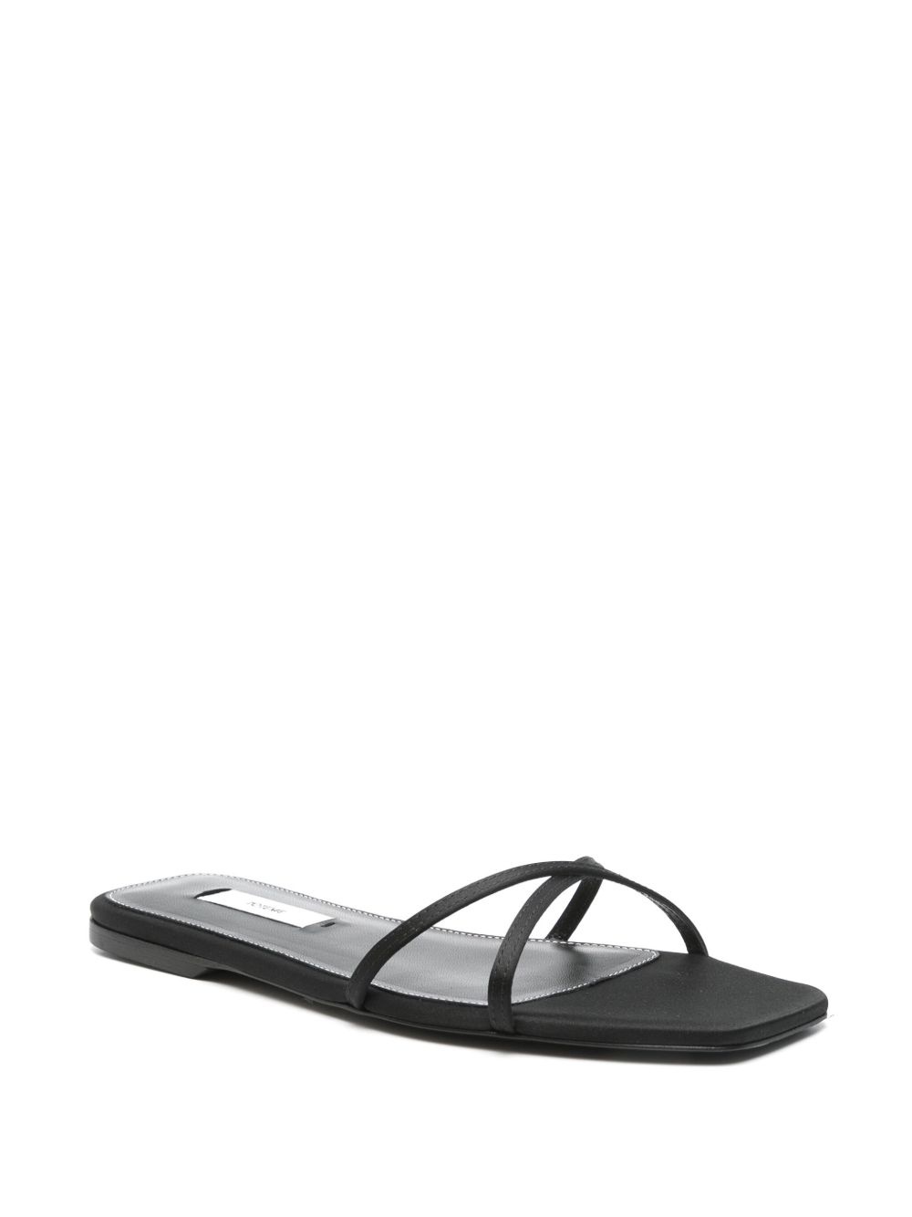 satin crossover sandals - 2