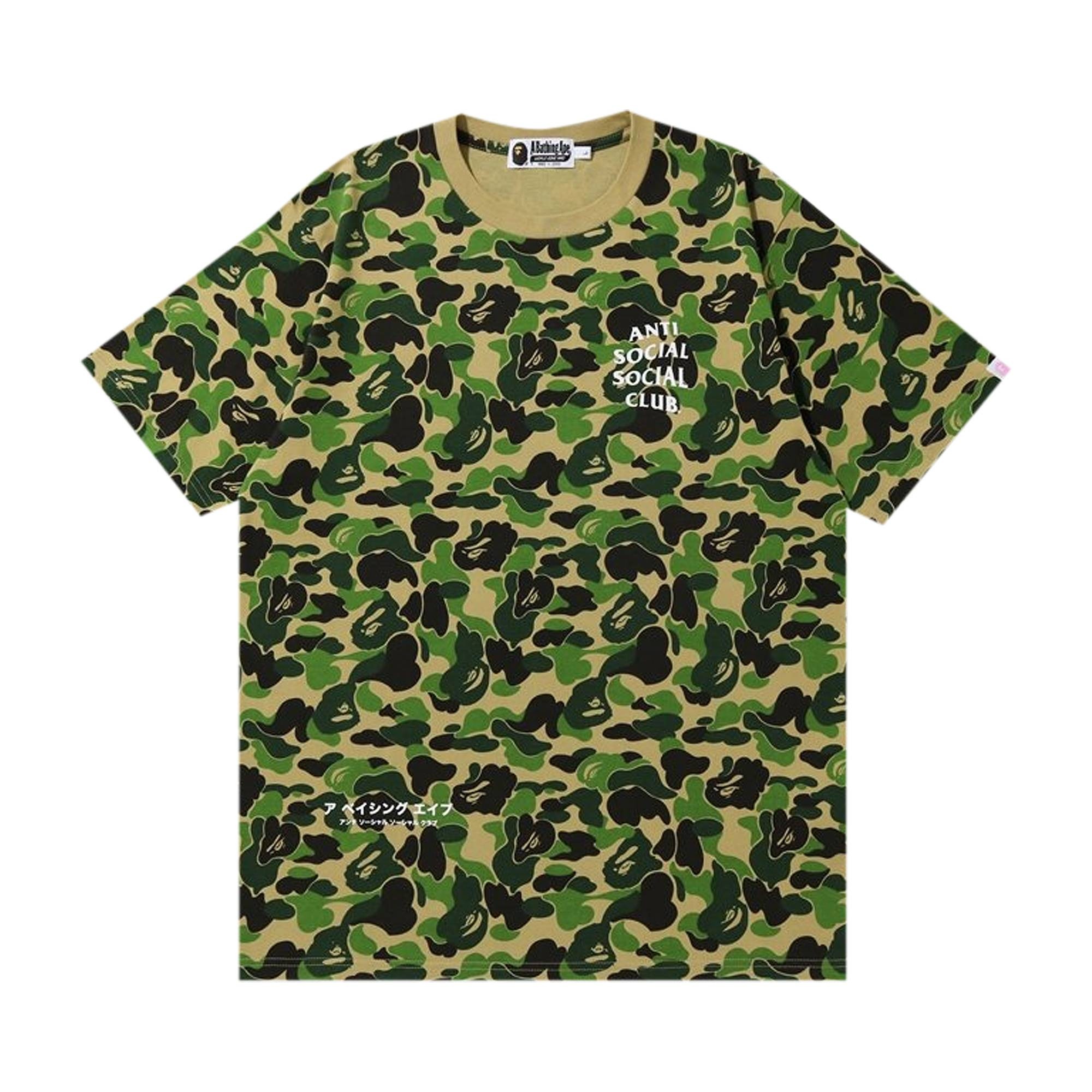 BAPE x Anti Social Social Club ABC Camo Tee 'Green' - 1