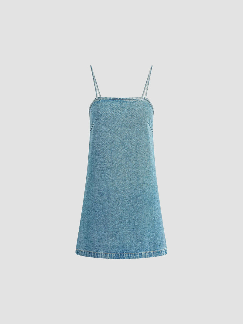 Women's The Clean Denim Shift Minidress - Liberty 1