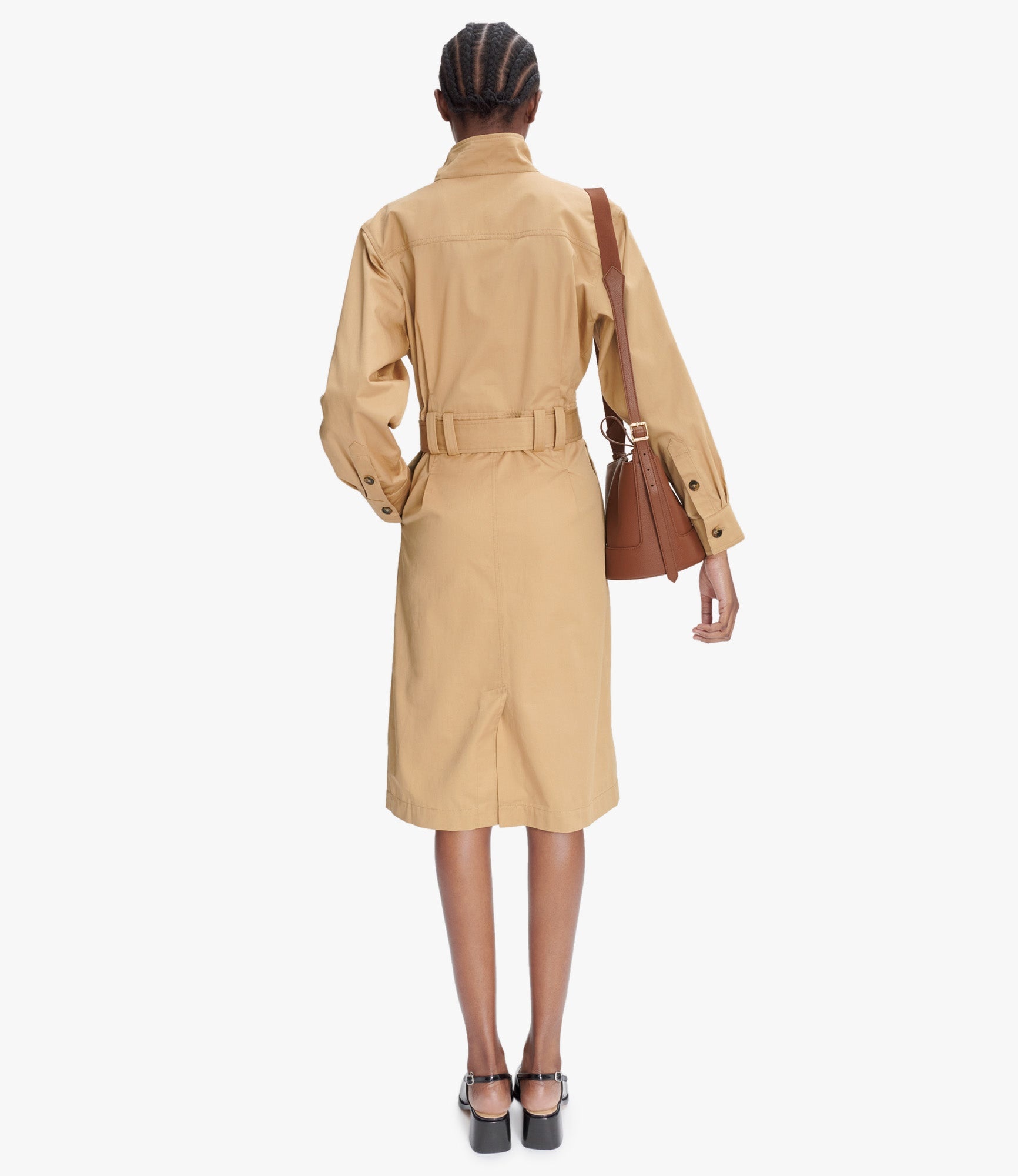 ワンピース A.P.C. Woman Dress Beige COHECF35151 BAA A-P-C--Beige-Baba-Dress-
