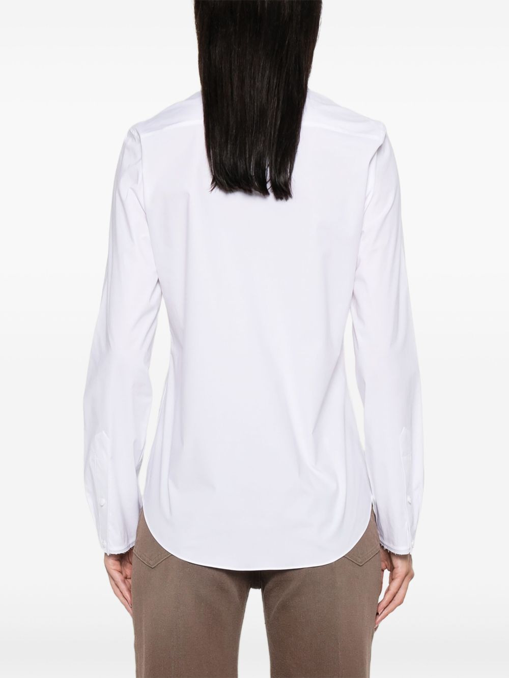 embellished-collar shirt - 4