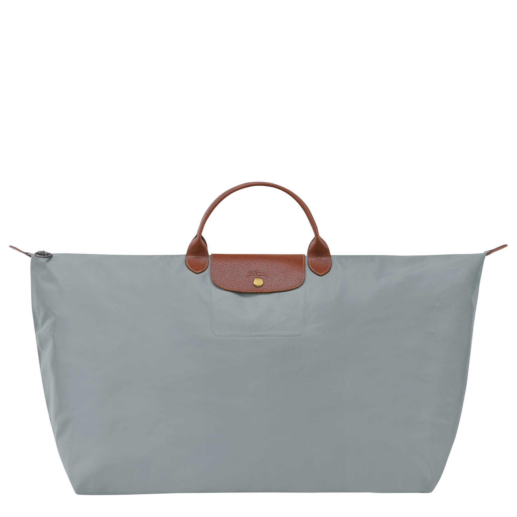 Le Pliage Original M Travel bag Steel - Recycled canvas - 1