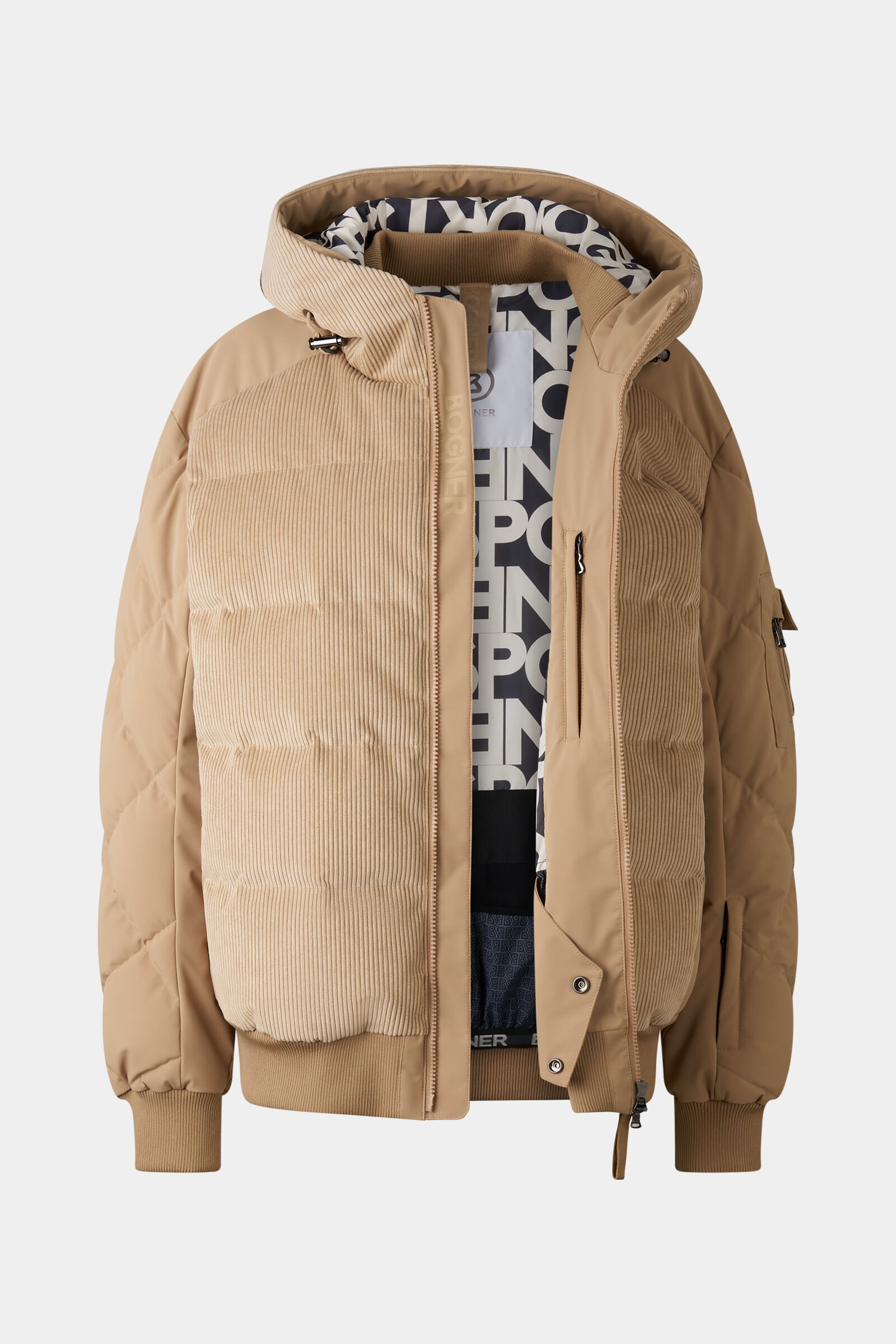 Corey Corduroy ski jacket in Camel - 2