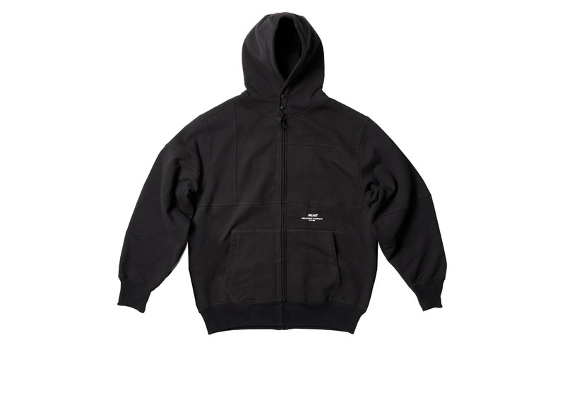 PALACE PALACE ENGINEERED GARMENTS HEAVY PATCHWORK ZIP HOOD BLACK outlook