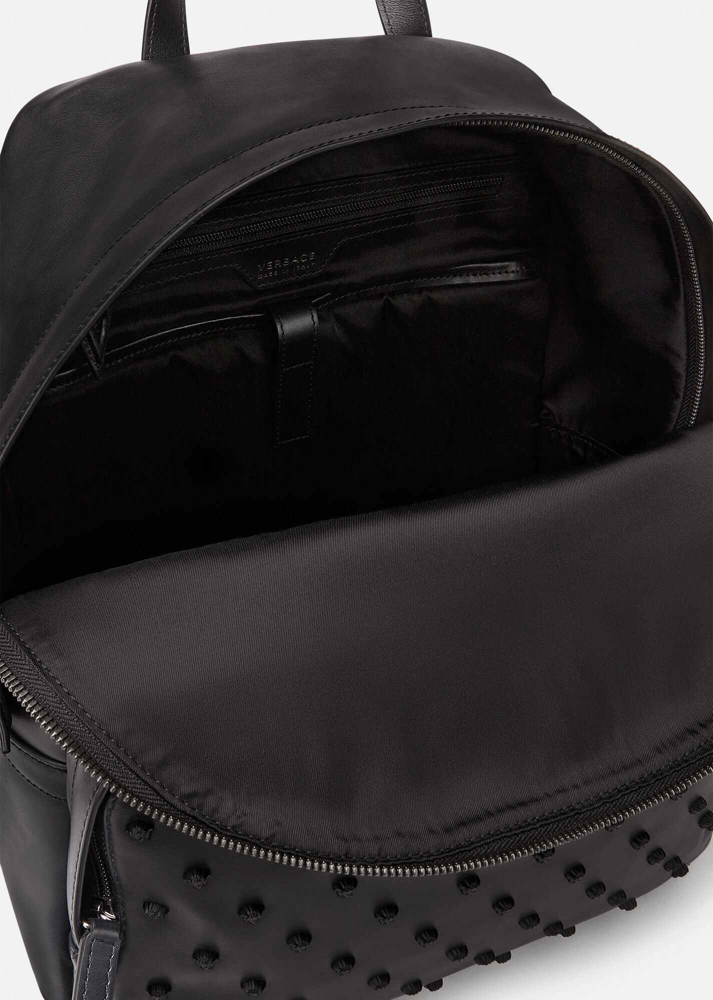 Medusa Stud Leather Backpack - 4