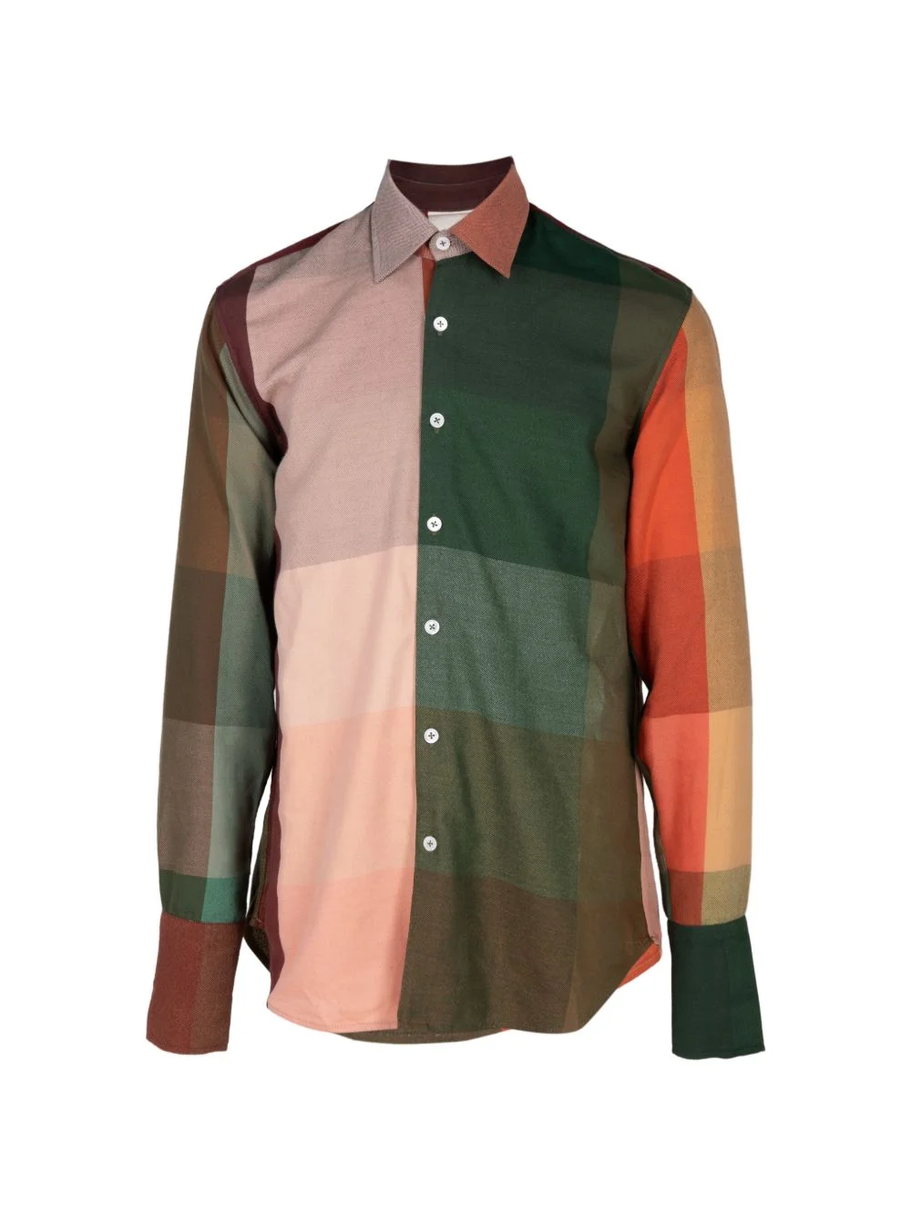 plaid long-sleeve shirt - 1