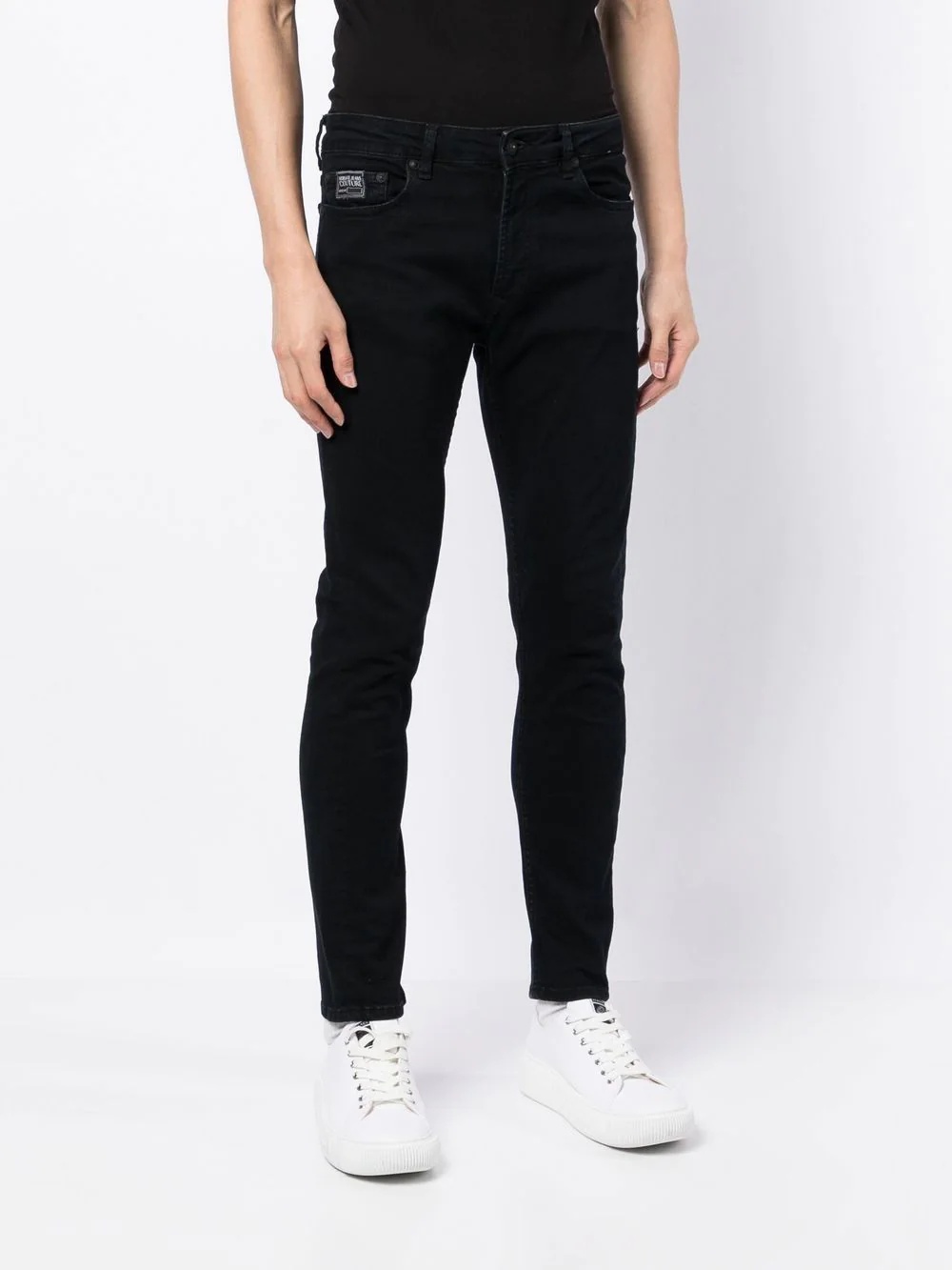 logo-print skinny-fit jeans - 3