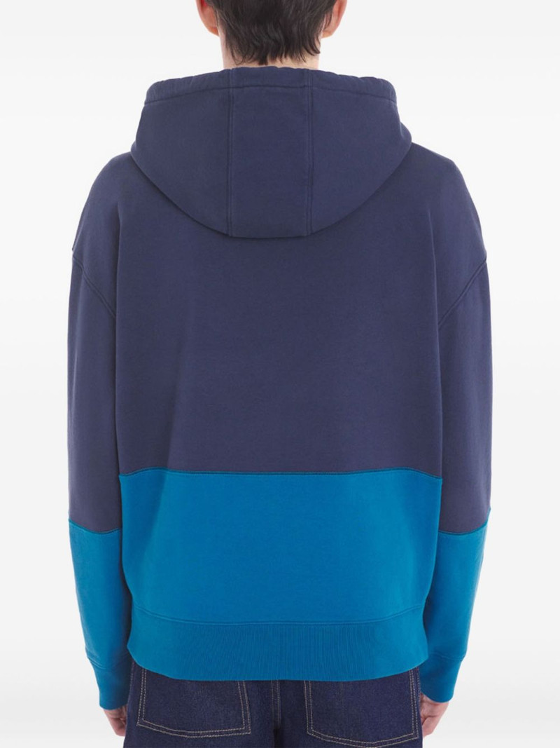 colourblock-design logo-patch hoodie 4