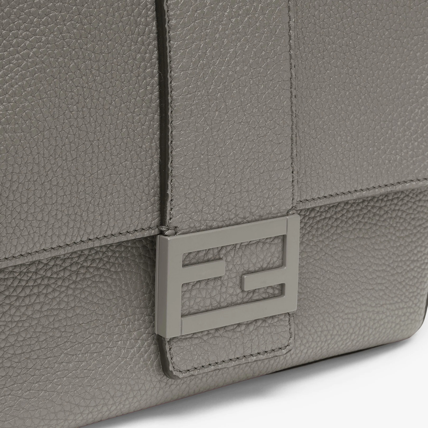 Light gray leather bag - 5
